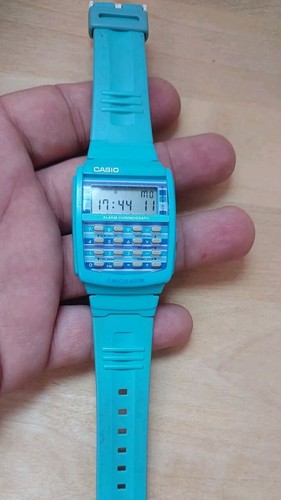RARE RETRO CASIO 437 / LDF-40 BLUE Poptone LCD digital