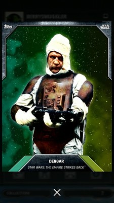 Dengar 2016 Star Wars Card Trader S3 Green Gradient 1055 Digital SWCT
