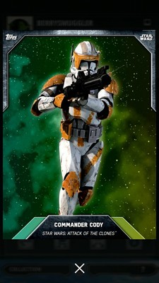 Commander Cody 2016 Star Wars Card Trader S3 Green Gradient 1068 Digital SWCT