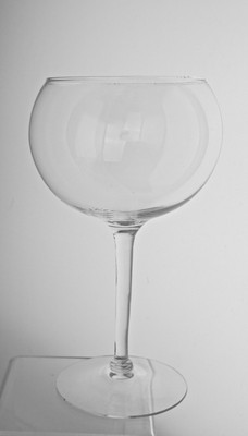 CLASSIC RED/WHITE BALOON WINE GLASS SET OF 6 STEMWARE