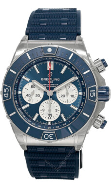 BREITLING SUPER CHRONOMAT B01 44MM AUTO RUBBER MEN'S WATCH AB0136161C1S1