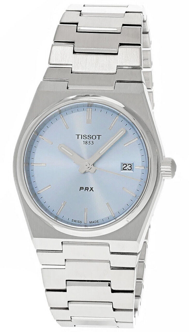TISSOT PRX 35MM QTZ SS LIGHT BLUE DIAL UNISEX WATCH T137 TISSOT PRX 35MM QTZ SS LIGHT BLUE DIAL UNISEX WATCH T137