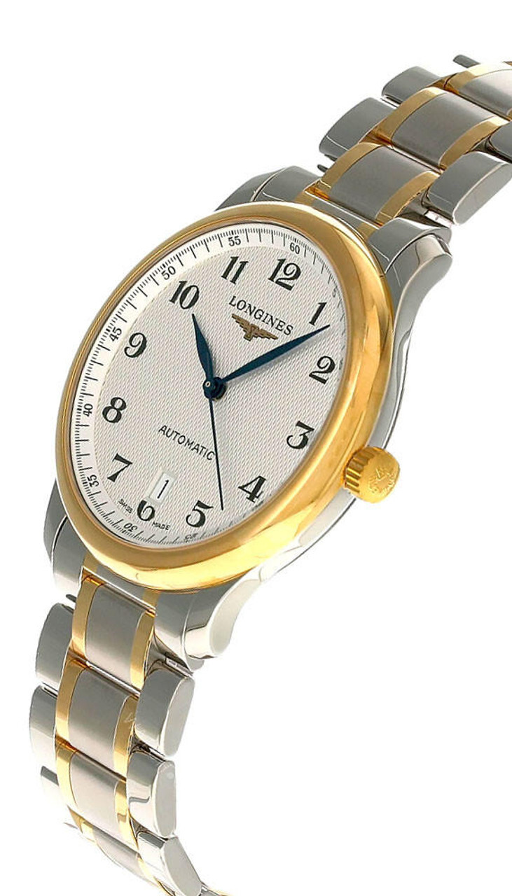 Pre-owned Longines Master Collection 38.5mm Auto Yellow-gold Ss Men's Watch L2.628.5.78.7