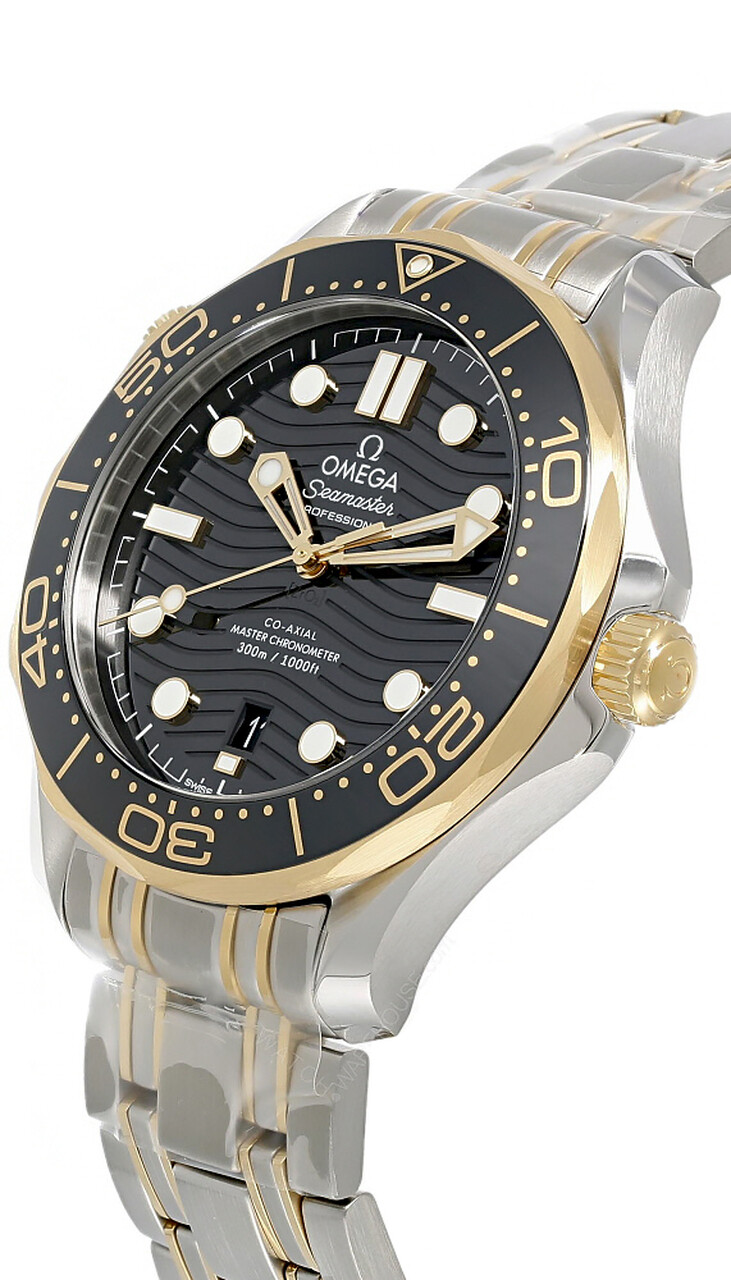 Pre-owned Omega Seamaster Diver 18k Yellow Gold 42mm Men's Watch 210.20.42.20.01.002
