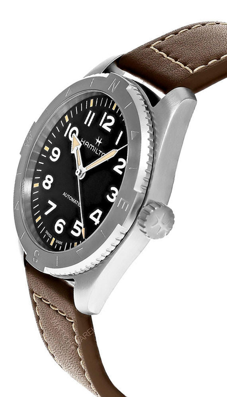 Pre-owned Hamilton Khaki Field Expedition 41mm Auto Black Dial Men's Watch H70315830