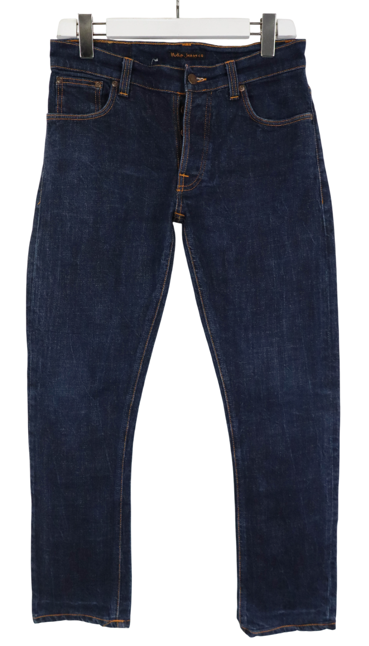 パンツ Nudie Jeans Co w31 Dude Dan 760 Nudie Jeans Men's Dude Dan Straight Jeans - Dark Deep Worn