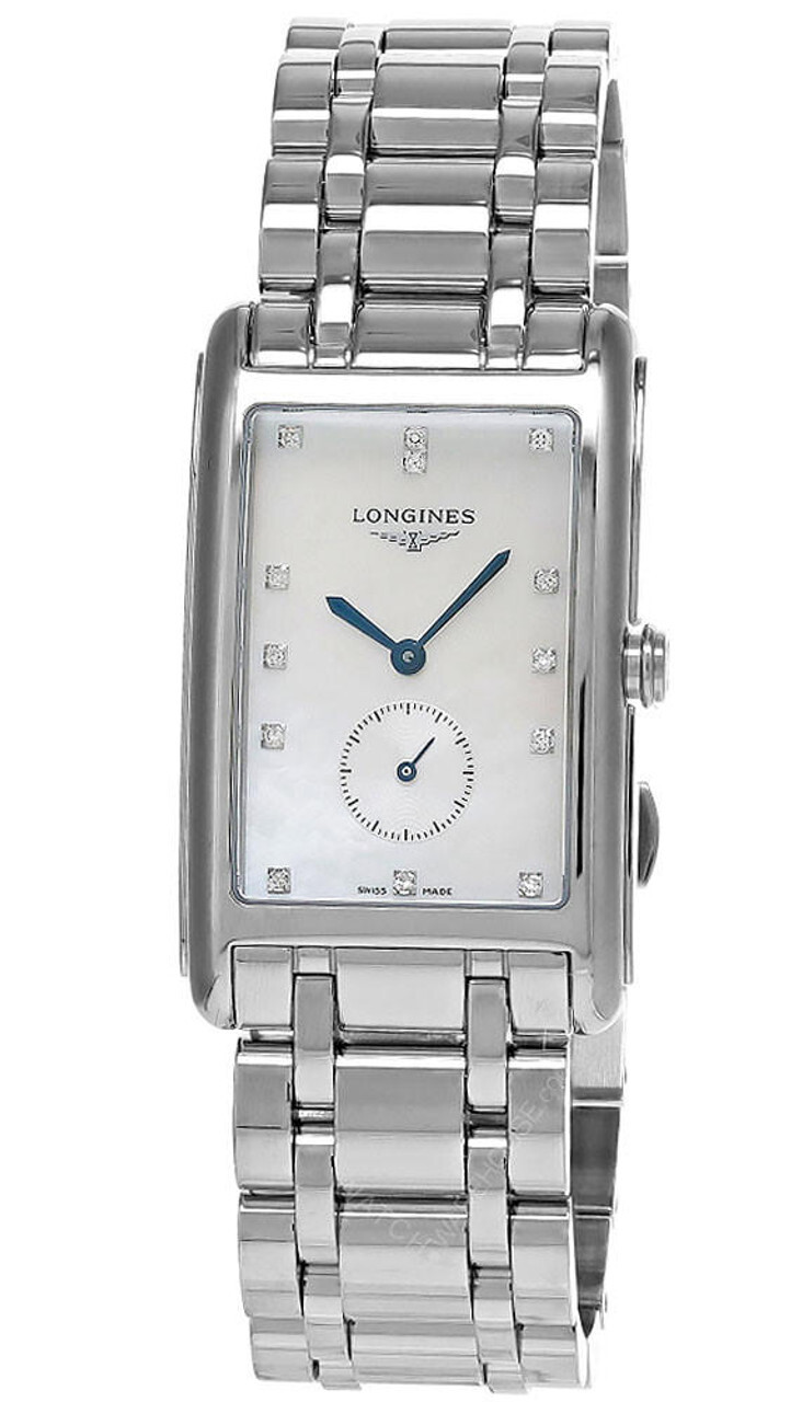 Pre-owned Longines Dolcevita Quartz 25mm Mop Dial Women's Watch L5.755.4.87.6