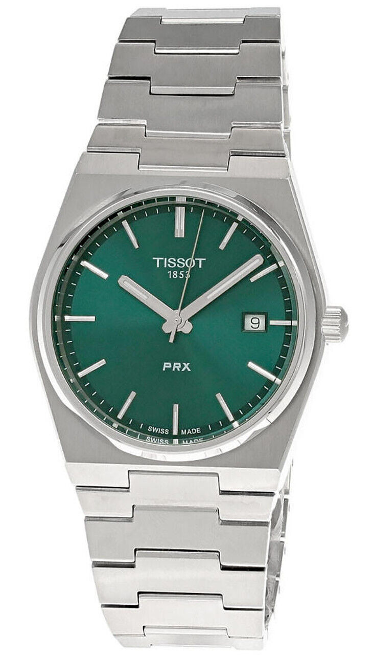 TISSOT PRX POWERMATIC 80 40MM GREEN DIAL SS MEN'S WATCH T137 TISSOT PRX POWERMATIC 80 40MM GREEN DIAL SS MEN'S WATCH T137