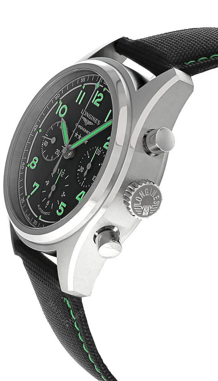 Pre-owned Longines Spirit Pioneer Edition 42mm Auto Black Dial Men's Watch L3.829.1.53.2