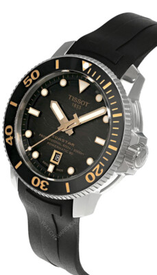 Pre-owned Tissot Seastar 2000 Professional 46mm Rubber Men's Watch T120.607.17.441.01