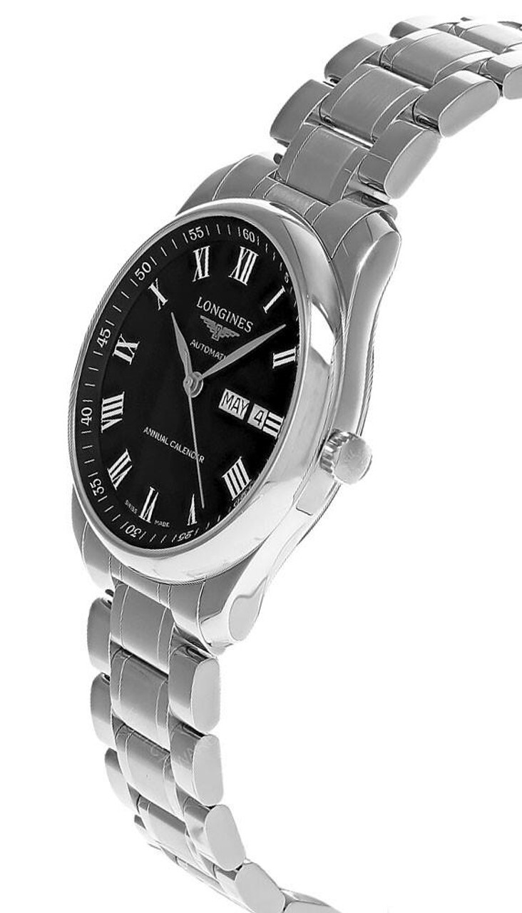 Pre-owned Longines Master Collection Auto 40mm Ss Black Dial Men's Watch L2.910.4.51.6