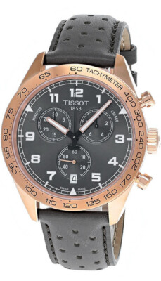 TISSOT PRS 516 CHRONO QTZ 45MM LTHR MEN'S WATCH T1316173608200