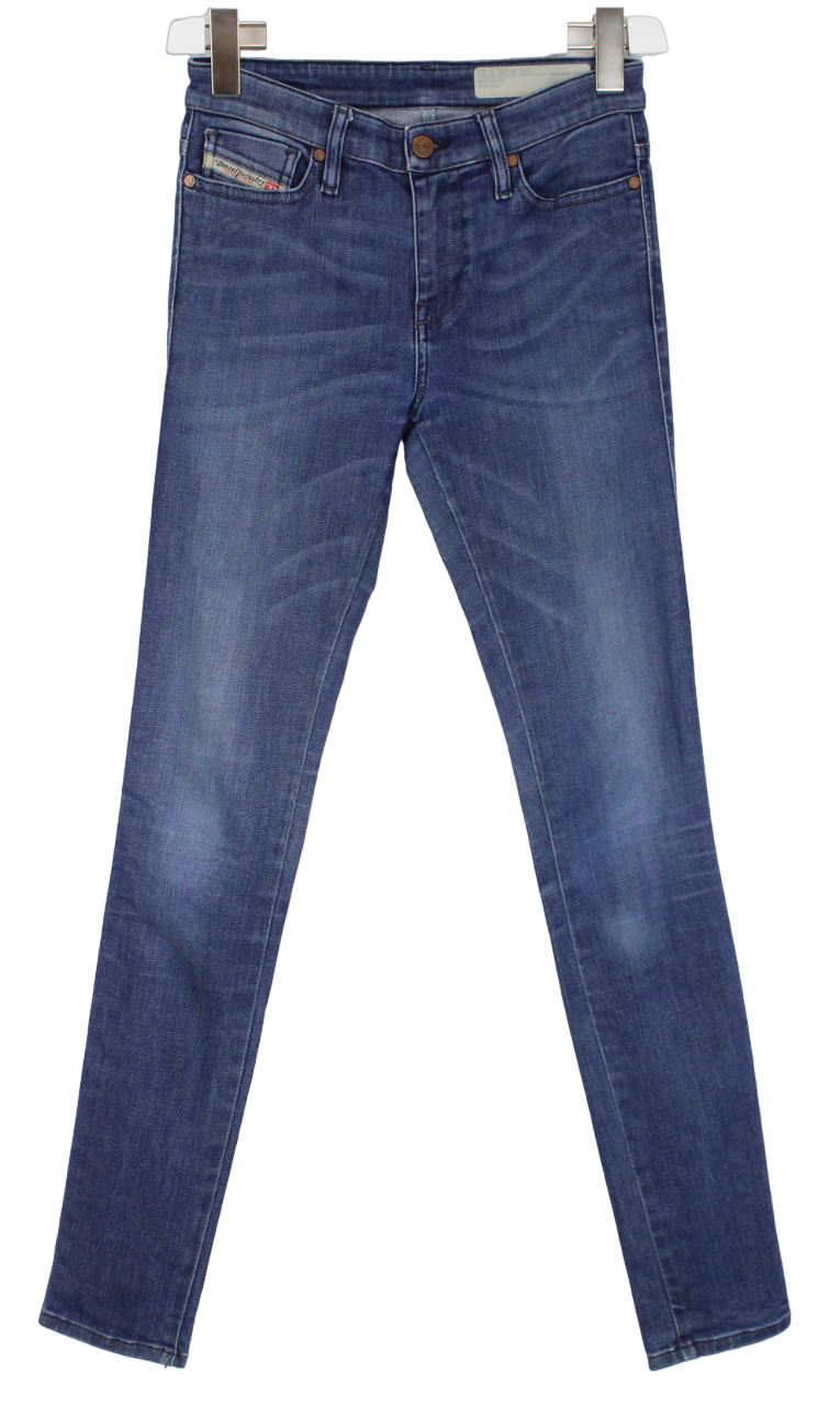 Diesel Skinzee Super Slim Skinny Regular Waist 0848L Jeans