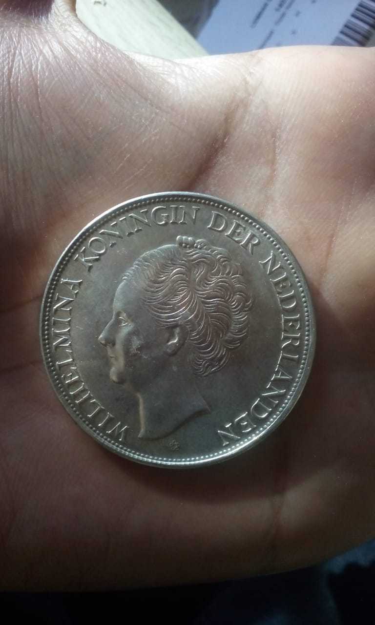 COIN: MUNT VAN CURACAO 1944, 2 1/2 GULDEN - THE VERY RARE ANCIENT COIN