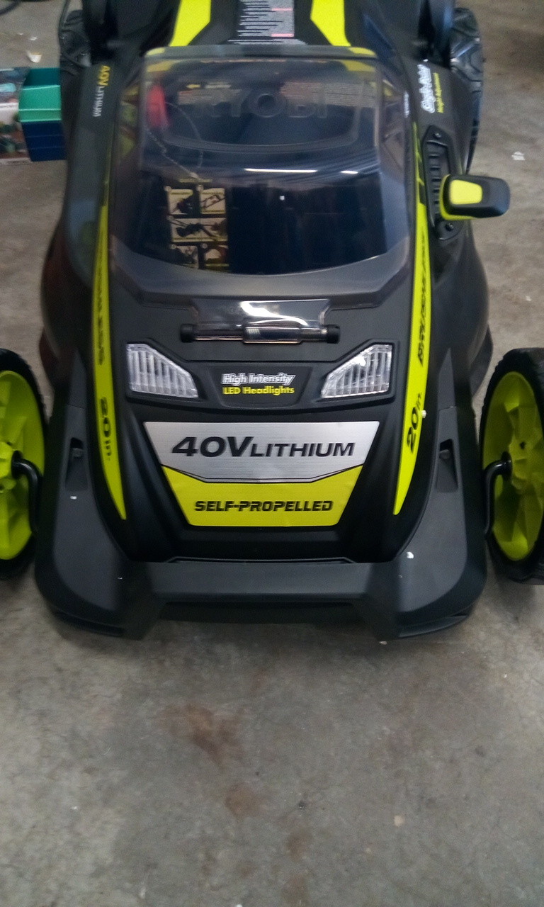 Ryobi Ry40190-y 20 in. 40-Volt Brushless Lithium-Ion Cordless Self-Propelled