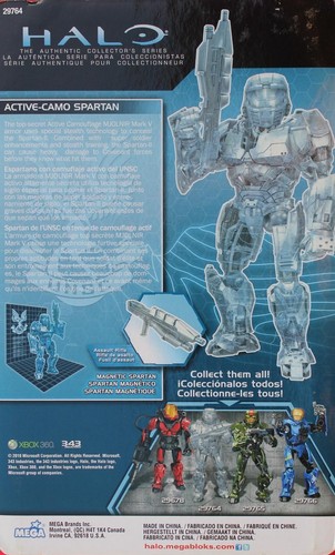 MEGA BLOKS HALO: UNSC ACTIVE-CAMO SPARTAN COLLECTORS ED! NEW!
