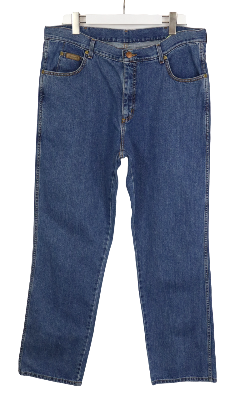 WRANGLER Ohio Jeans Men's W38/L34 Straight Leg Zip Fly Denim WRANGLER Ohio Jeans Men's W38/L34 Straight Leg Zip Fly Denim