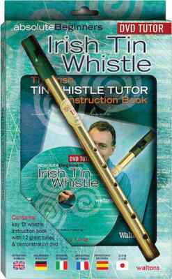 Absolute Beginners Irish Tin Whistle - DVD Pack (includes D whistle, instruct...
