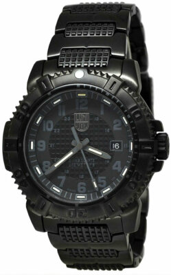 Pre-owned Luminox Modern Mariner 45mm Black Steel Men's Watch Xs.6252.bo