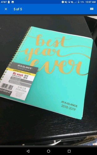 AT-A-GLANCE Academic Weekly / Monthly Planner, July 2017 - June 2018, 8-1/2