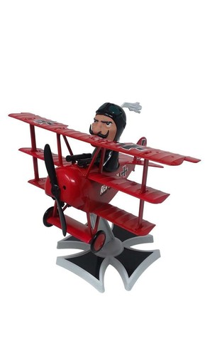 Atlantis Models Red Baron Fokker Triplane with Motor SNAP Plastic Model Kit