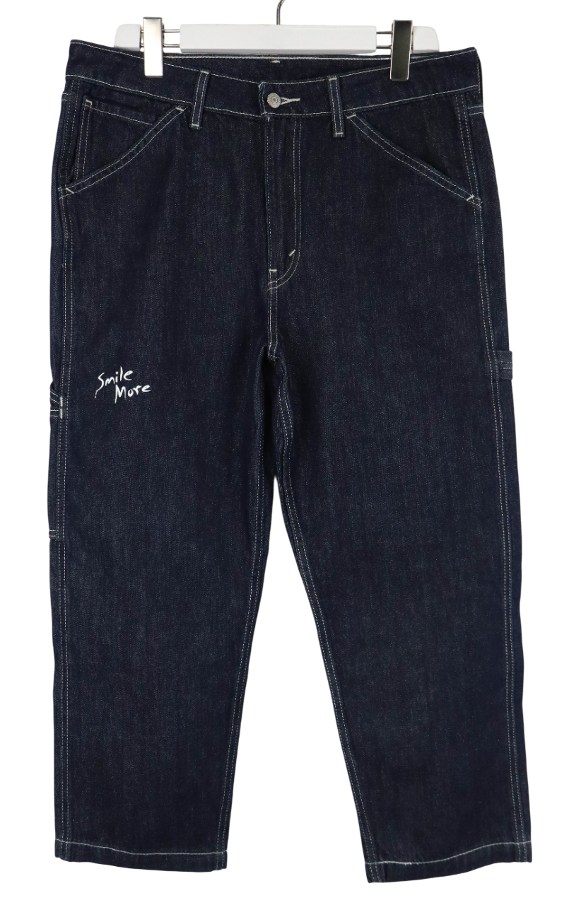 LEVI's Jeans Men's W34 Cropped Regular Fit Carpenter Logo