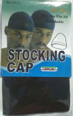 1Pk= 2 PCS Men/'s Stocking Sports Wave Caps Head Wrap Beanie Du Rag Black Fit all