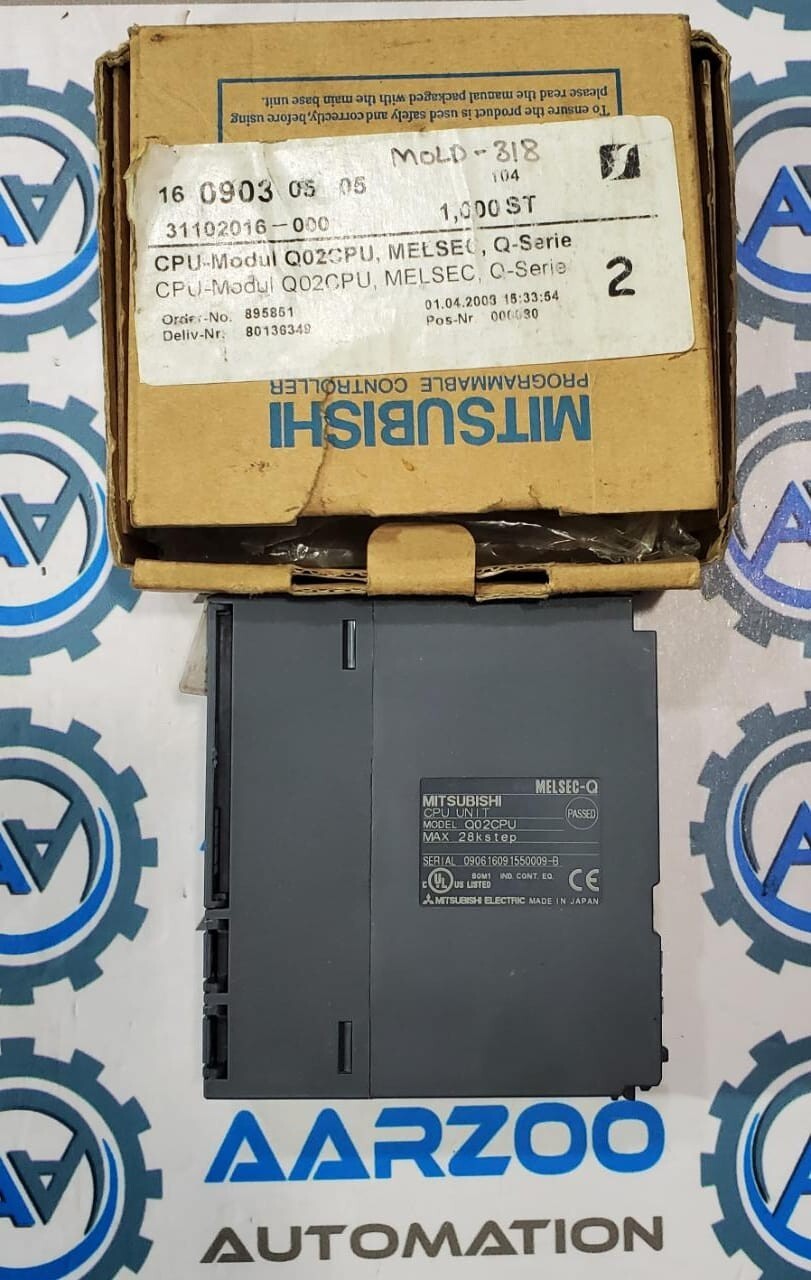 MITSUBISHI CPU UNIT Q02CPU (W967) CPU Q02CPU Mitsubishi 0 MELSEC-Q- Marine MITSUBISHI CPU UNIT Q02CPU (W967) CPU Q02CPU Mitsubishi 0 MELSEC-Q- Marine