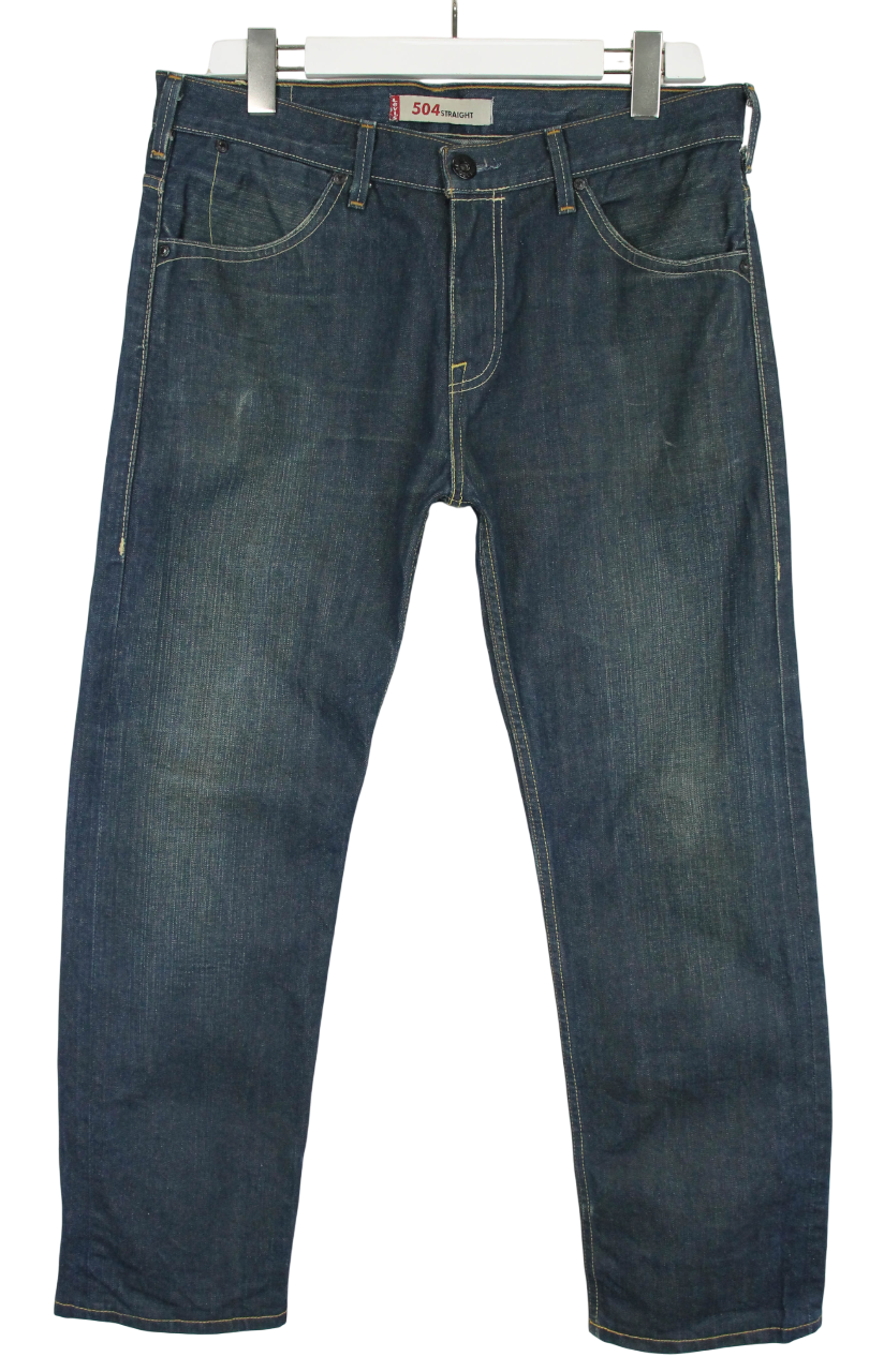 送料無料 通販 Jeans Straight 504 LEVI's Men's Fly Zip Effect Fade L28 W33 パンツ