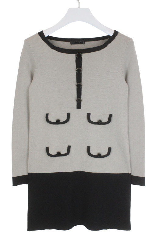 Twinset Simona Barbieri Robe Femmes Petit TricotÃ© Extensible Laine MÃ©Lange