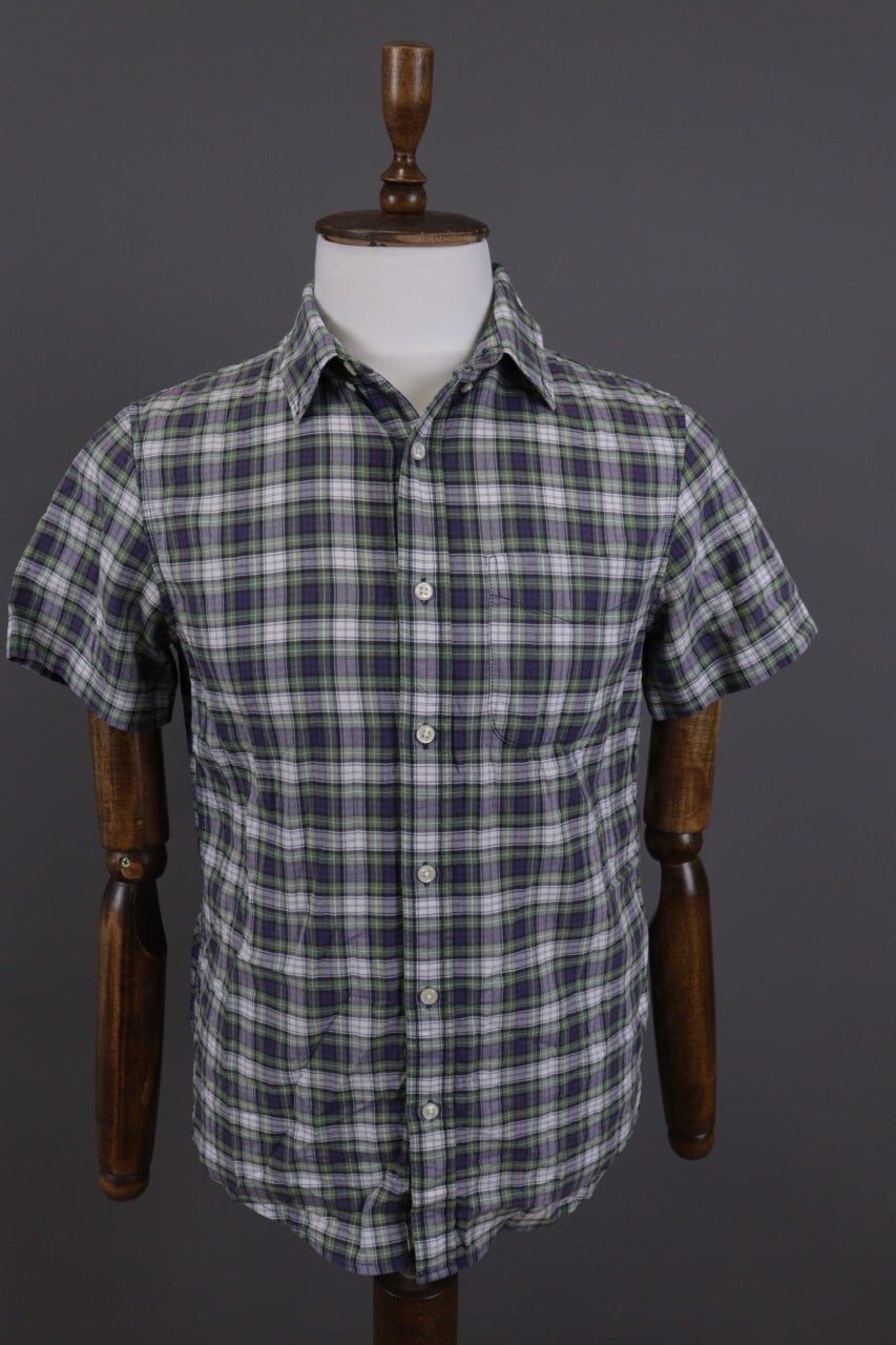 Ralph Lauren check shirt 短丈　シティーボーイ Ralph Lauren 短丈 チェックシャツ ボックスシルエット シティ