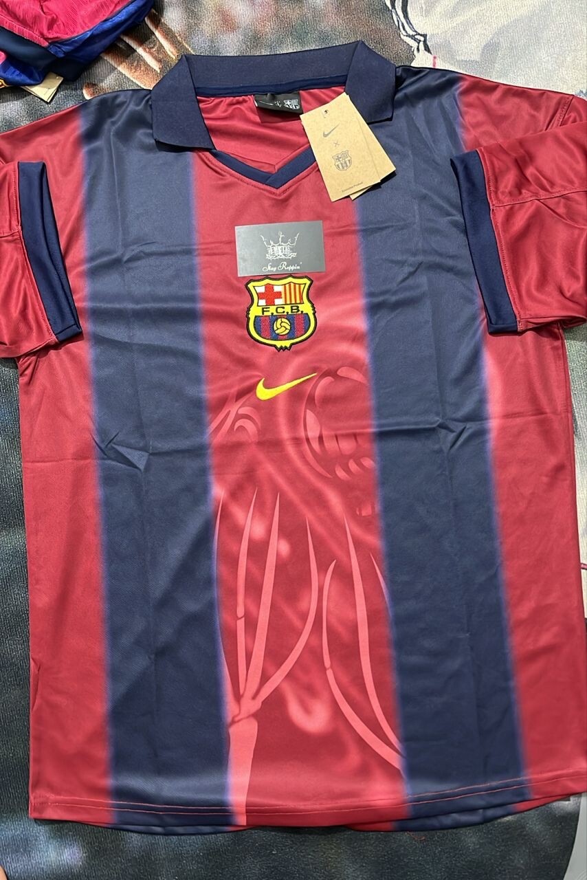 ウェア CJ X NIKE X FC BARCELONA RETRO 2000/01XL CJ X NIKE X FC BARCELONA RETRO 2000/01 HOME SKELETON JERSEY