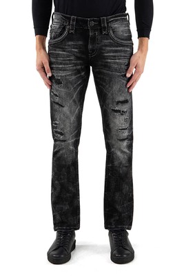 

Мужские прямые джинсы Rock Revival Lunar Rock A205 Alt, Черный