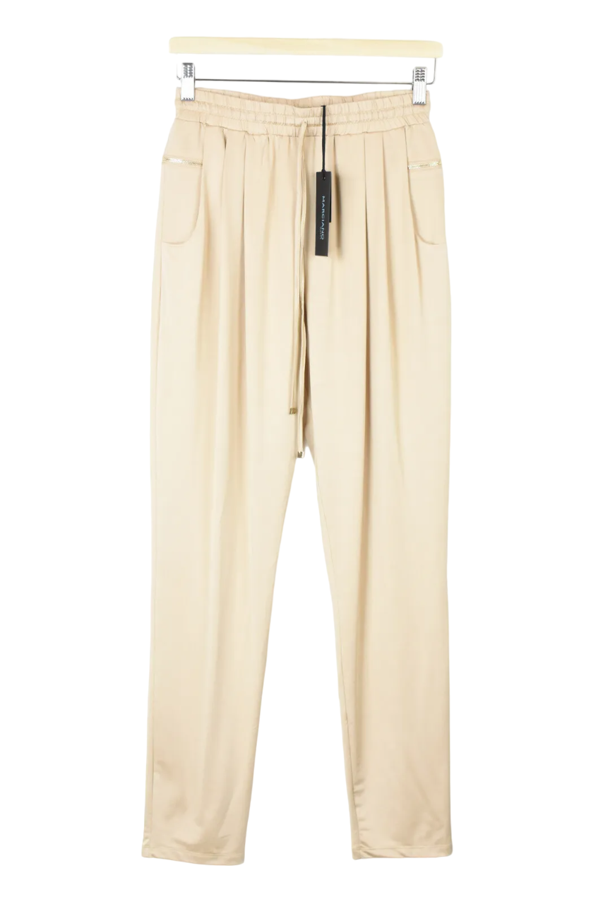 【関税&送料込】MARCIANO BY GUESS Trousers Beige GUESS BY MARCIANO Baggy Trousers Women's (IT) 44 Elastic