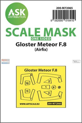 ASKM72065 1:72 ASK/Art Scale Mask - Meteor F.8 (AFX kit)