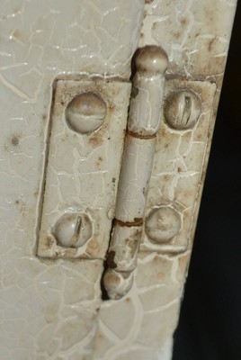 Antique Cast Iron Medical Doctor Glass Display Cabinet Show case