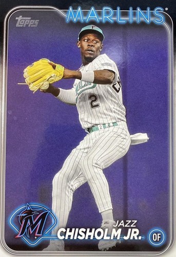JAZZ CHISHOLM JR 2025 Topps Series 1 2024 GREATEST HITS BLUE