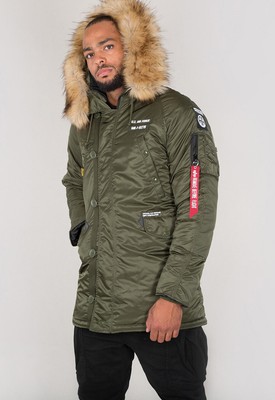 

Alpha Industries N3B Airborne Parka Мужская темно-зеленая, Зеленый, Alpha Industries N3B Airborne Parka