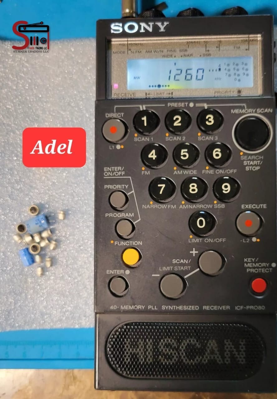 Sony ICF PRO80 PRO70 Repair Kit Panasonic & Vishay With 2