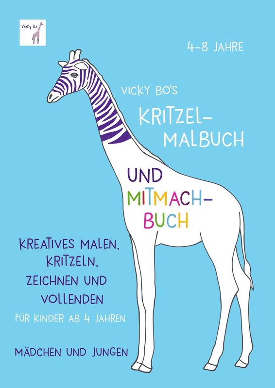 Kritzel-Malbuch Und Mitmach-Buch. 4-8 Jahre: Kreatives Malen, Kritzeln, Zeichnen