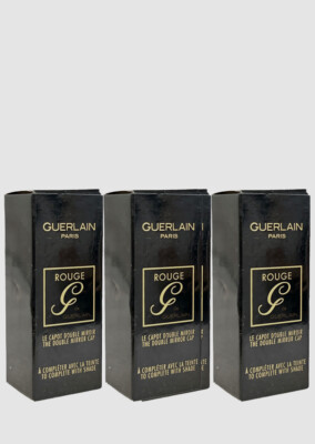 $75 Guerlain Women's Pink K-Doll Rouge G Customizable Lipstick Case Pack of 3