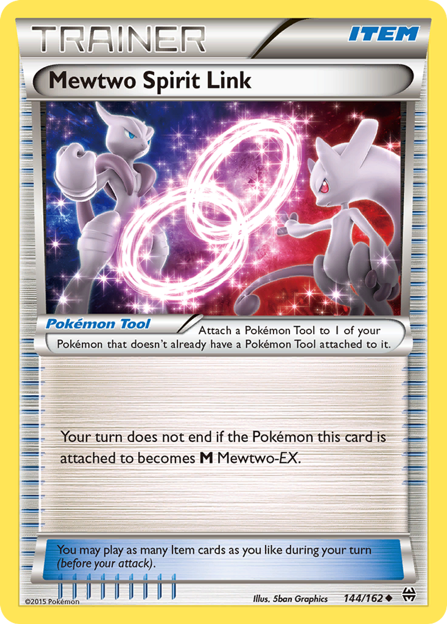るん Mewtwo Spirit Link 144/162 Uncommon - Pokemon XY Break