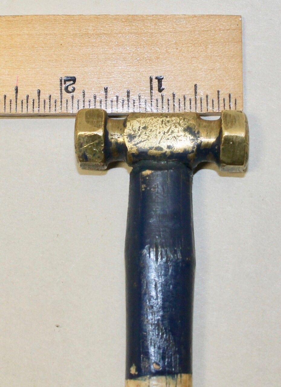 4.8 Oz. Brass Hammer /Jeweler Gunsmith Hobbyist Upholstery Tool / $4 to Ship