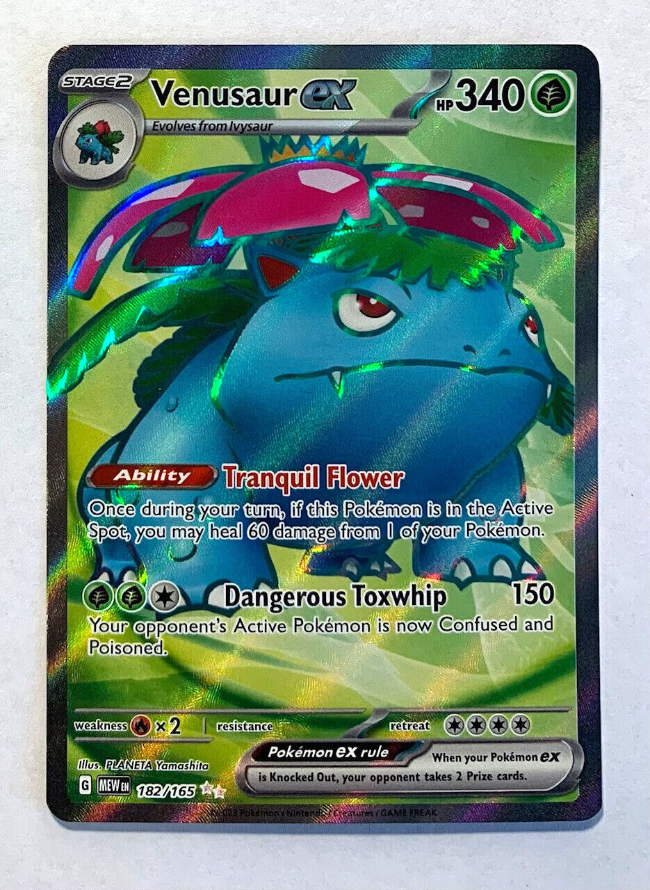 Pokemon 151 ENGLISH - VENUSAUR EX - ULTRA RARE FULL ART