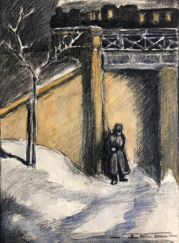 Thomas Cantrell Dugdale â Gvc â Dessin Au Pastel MonogrammÃ©, TitrÃ© Et DatÃ© 1915.