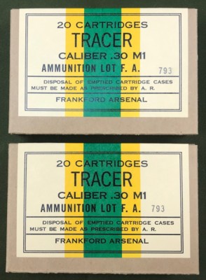 FRANKFORD ARSENAL CAL. .30 M1 TRACER WWII NEW REPLICA 20