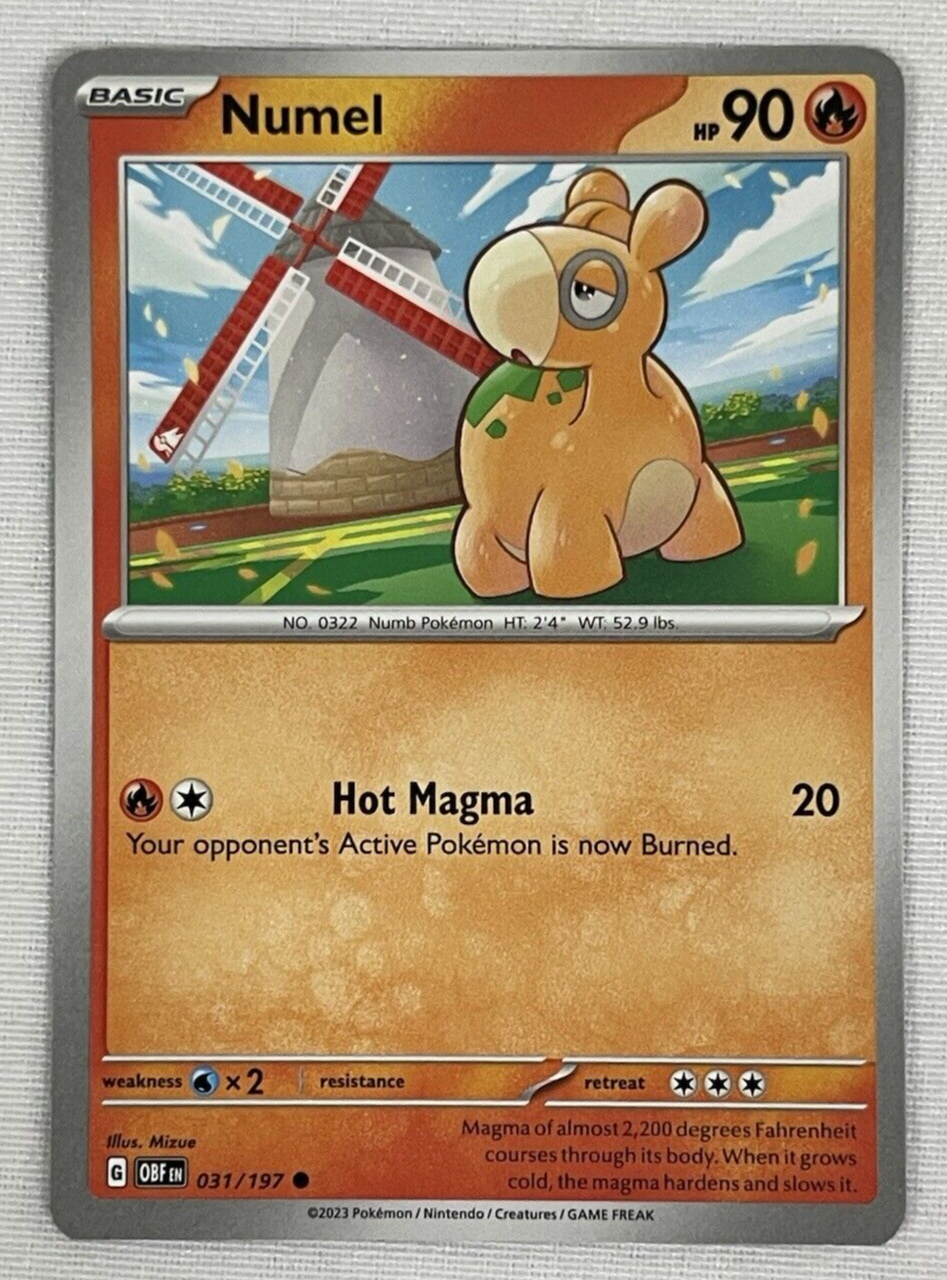 Pokemon TCG - Numel - 031/197 - Common - Obsidian Flames