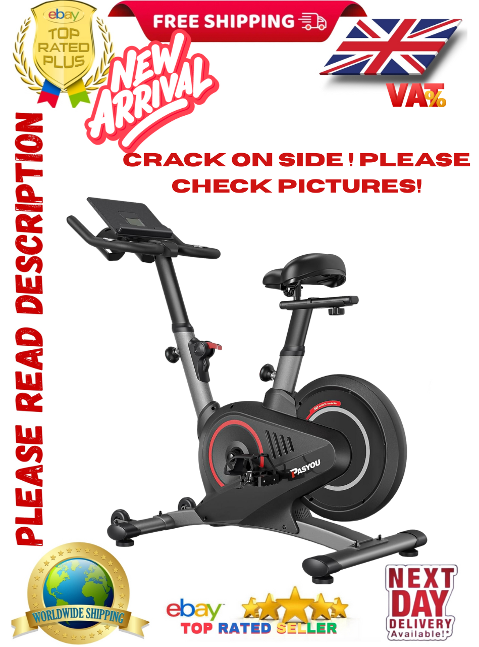 Exercise Bike Indoor Cycling Home Gym Workout Cardio Fitness LCD Monitor Black
