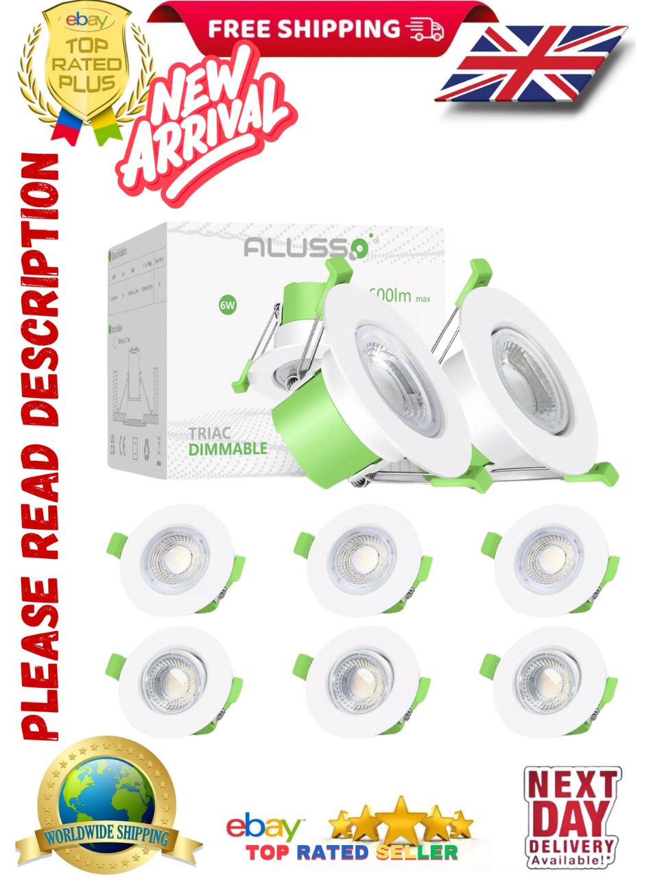 Fixed/Tilt Fire Rated Downlight 3CCT Spotlight Recess 6W Adjustable Round IP65