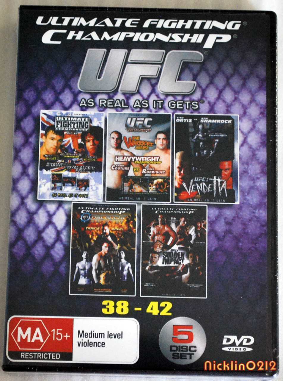 UFC MMA 38-42 DVD BOX SET 39 40 41 COLLECTION NEW VIDEO 5